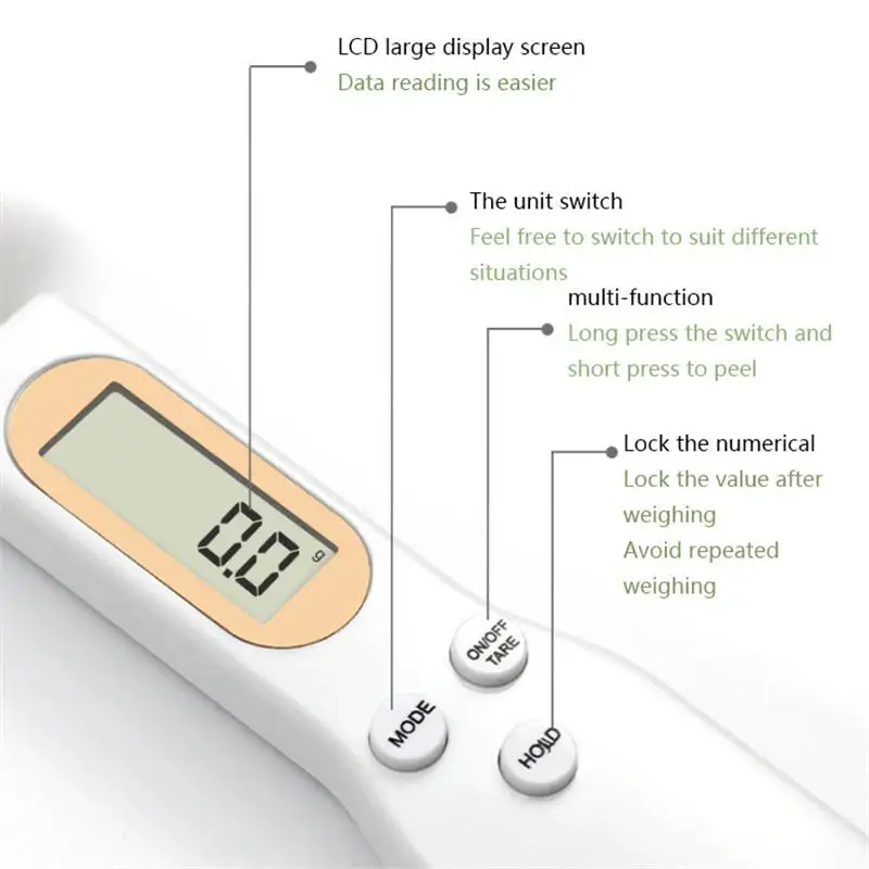 Electronic Kitchen Scale Spoon Weight Measuring