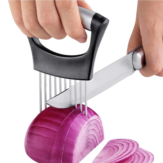 Onion Holder for Slicing Stainless Steel Lemon Slicer Vegetable Cutter