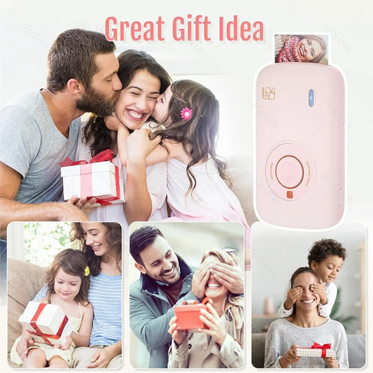 Portable Color Photo Printer Mini Pocket 300dpi