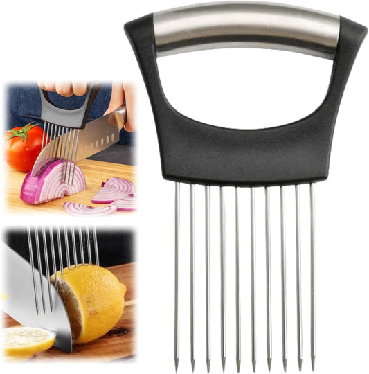 Onion Holder for Slicing Stainless Steel Lemon Slicer Vegetable Cutter