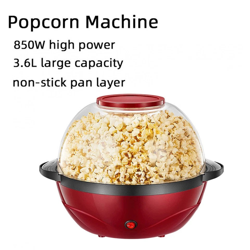 Household 850W Electric Automatic Popcorn Maker